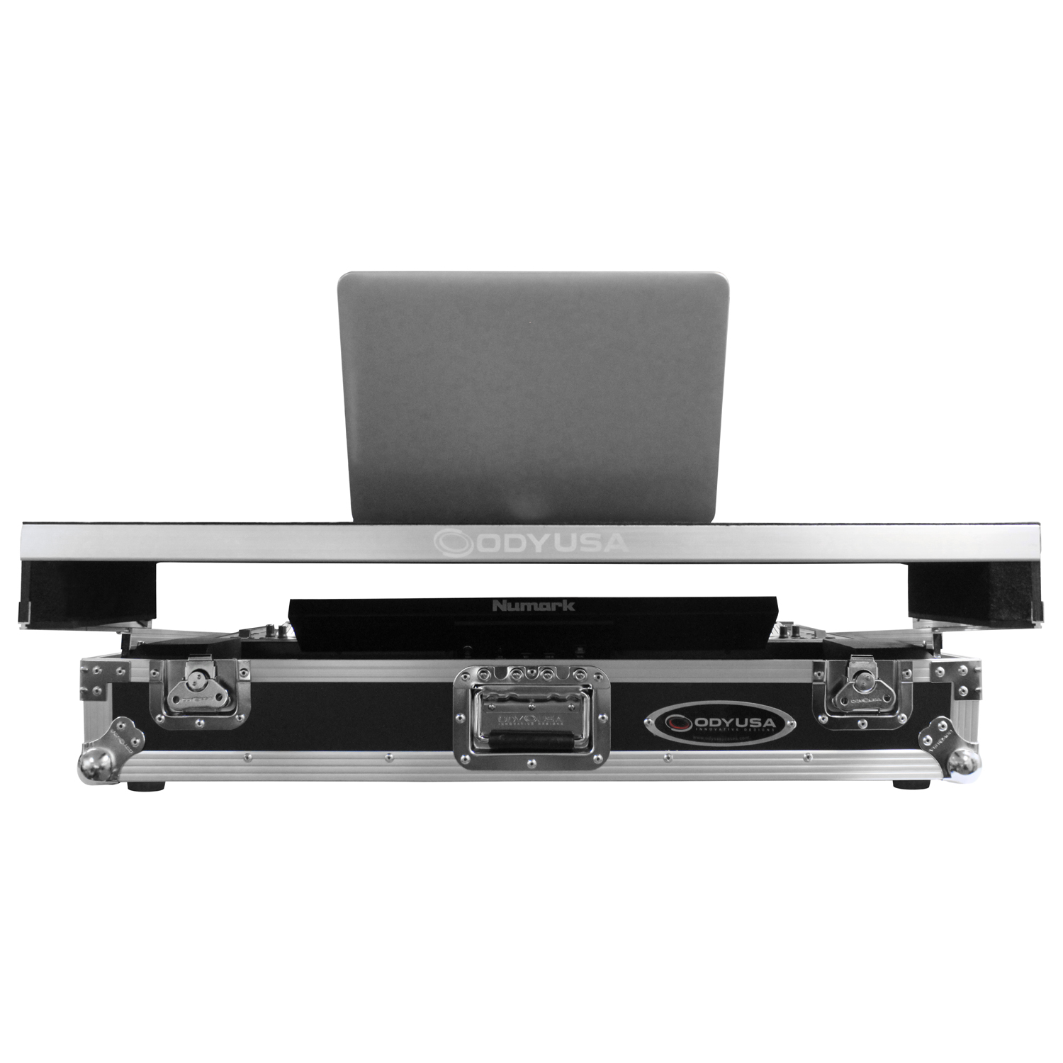 Numark NS7 / NS7II / NS7III Flight Case with 1U Rack Space and Glide Platform - Image 4