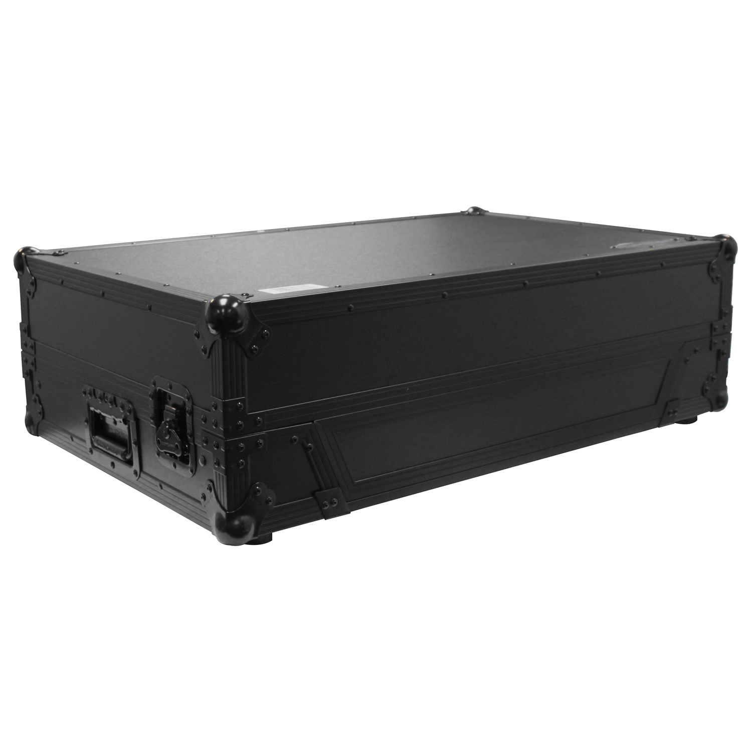 Black Numark NS7 / NS7II / NS7III Flight Case with 1U Rack Space and Glide Platform - Image 6