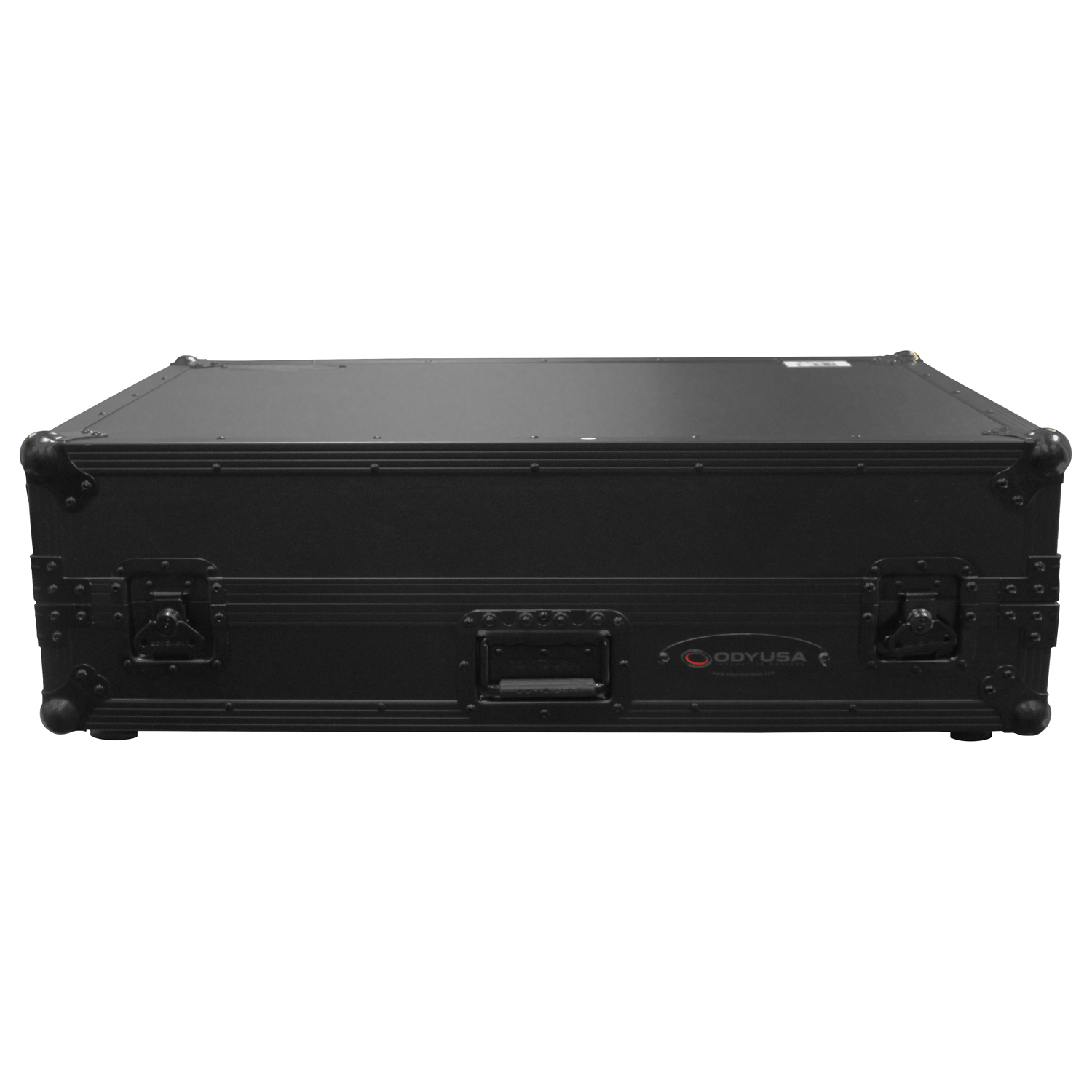 Black Numark NS7 / NS7II / NS7III Flight Case with 1U Rack Space and Glide Platform - Image 7