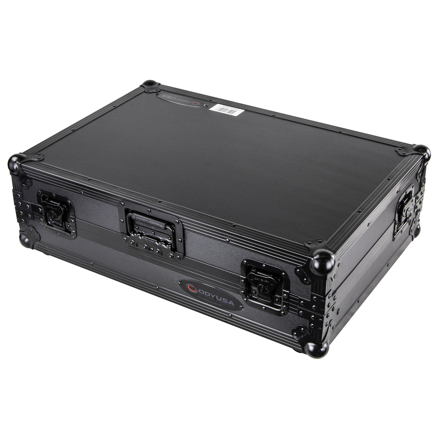 Black Pioneer DDJ-800 Flight Case with Bottom 1U Rack Space and Glide Platform - Image 8