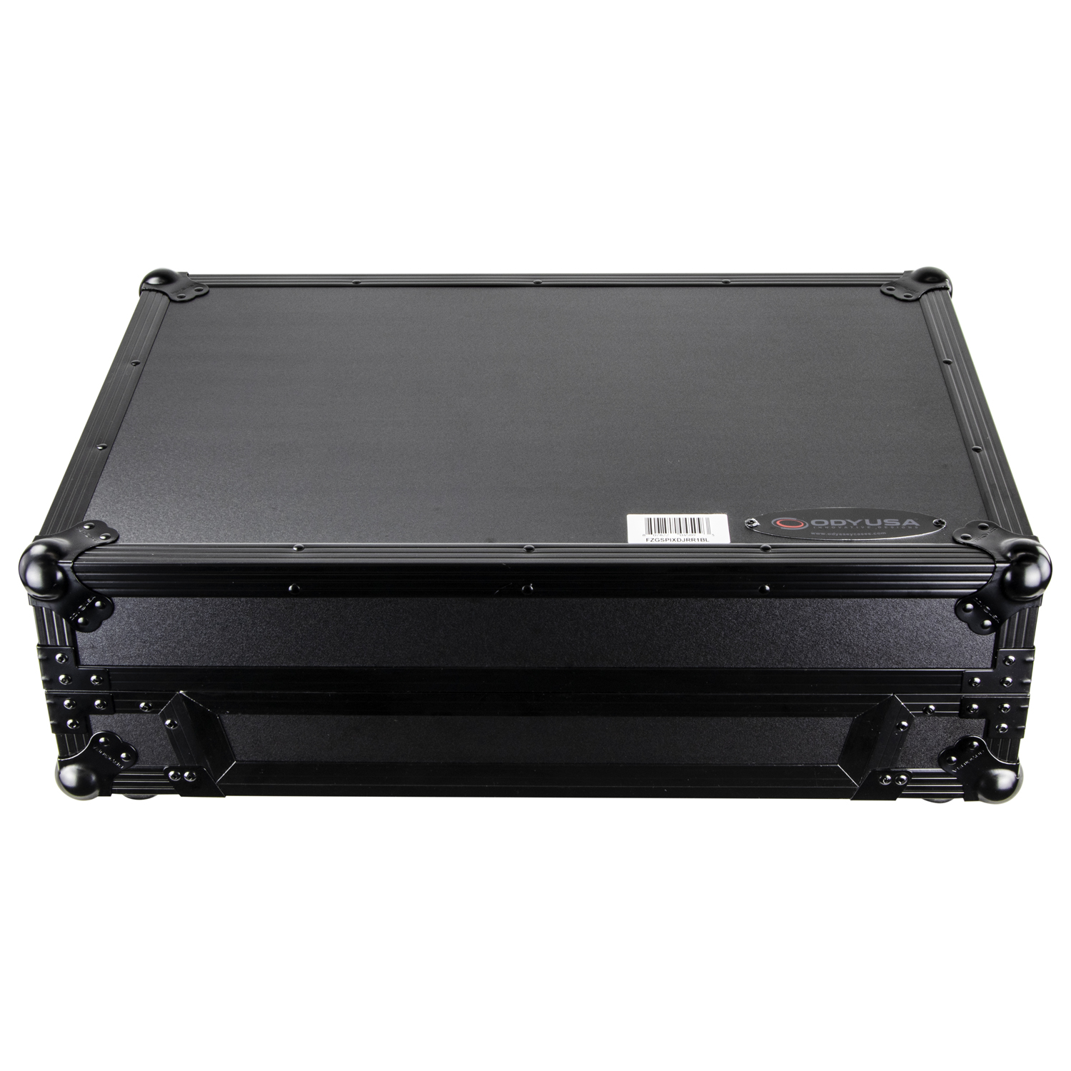 Black Pioneer DDJ-800 Flight Case with Bottom 1U Rack Space and Glide Platform - Image 11