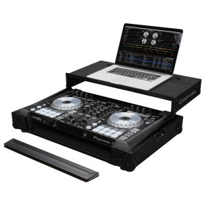 Black Pioneer DDJ-SR2 Flight Case with Glide Platform