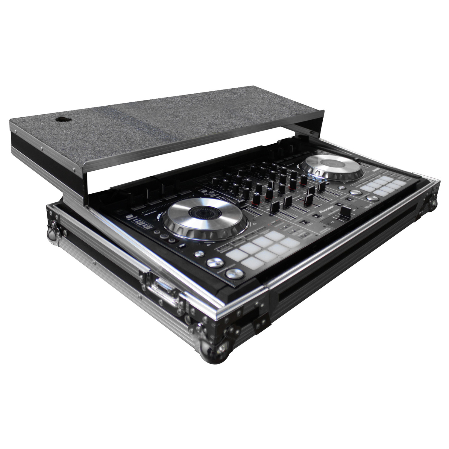 Pioneer DDJ-RX / SX / SX2 / SX3 / S1 / T1 Flight Case with Glide Platform