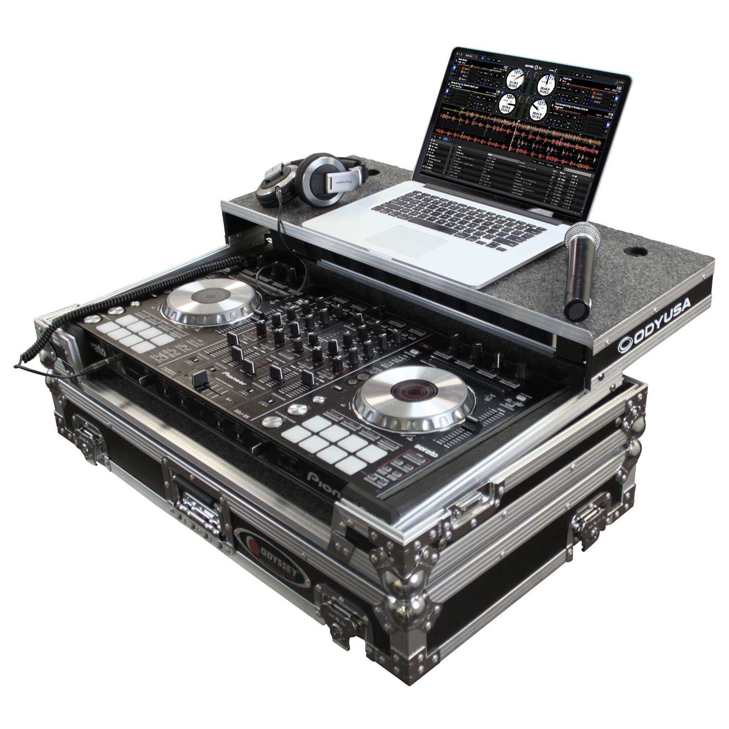 Pioneer DDJ-RX / SX / SX2 / SX3 / S1 / T1 Flight Case with Glide Platform - Image 4