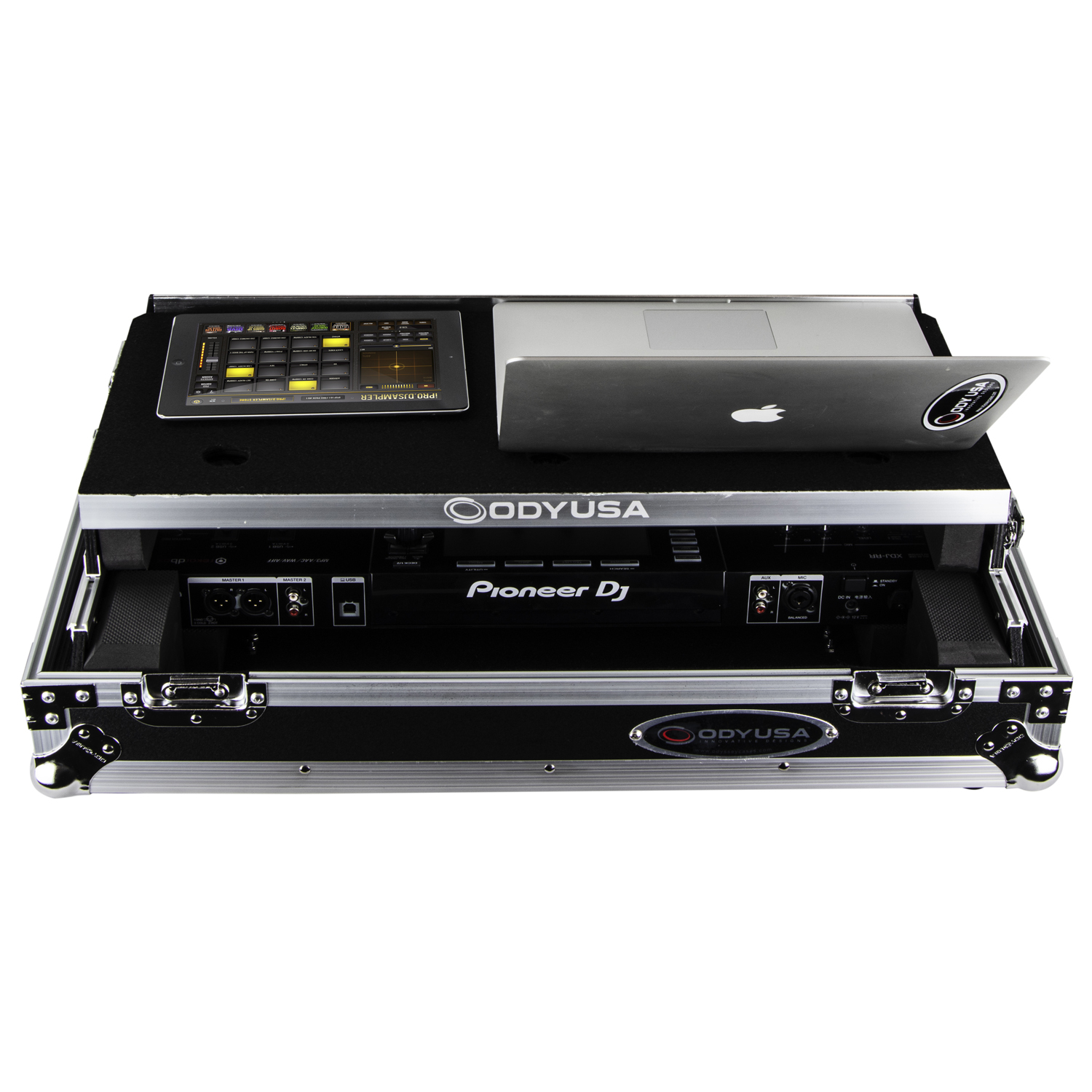 Pioneer XDJ-RR Bottom 1U Rack Space Flight Case with Glide Platform - Image 4