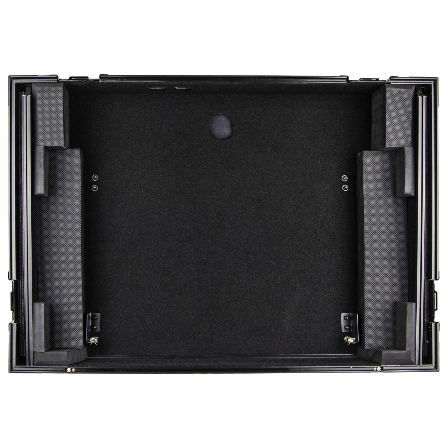 Black Pioneer XDJ-RR Bottom 1U Rack Space Flight Case with Glide Platform - Image 6