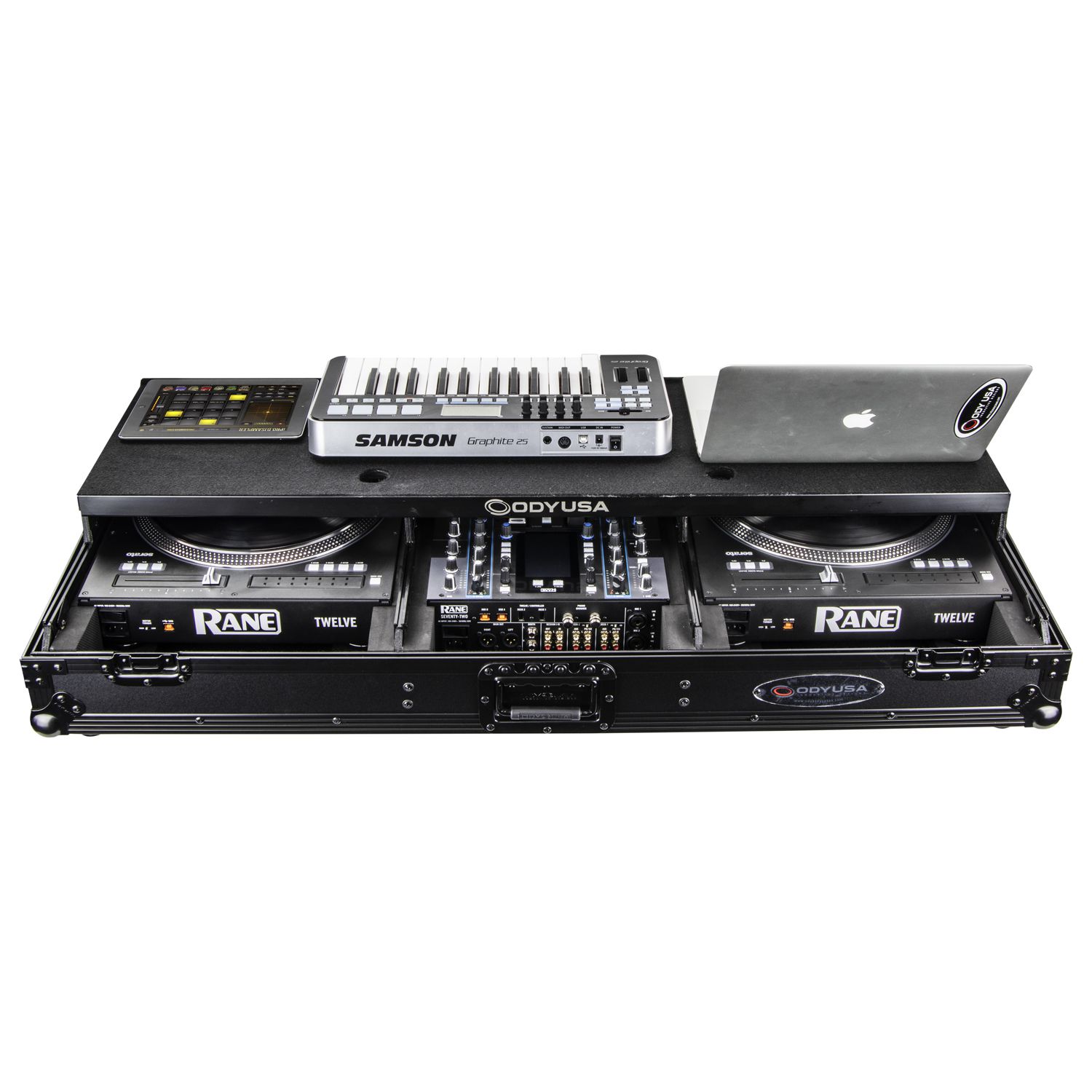 Rane Seventy / Seventy-Two and Rane Twelve Remixer Black Glide Style DJ Coffin Case - Image 4