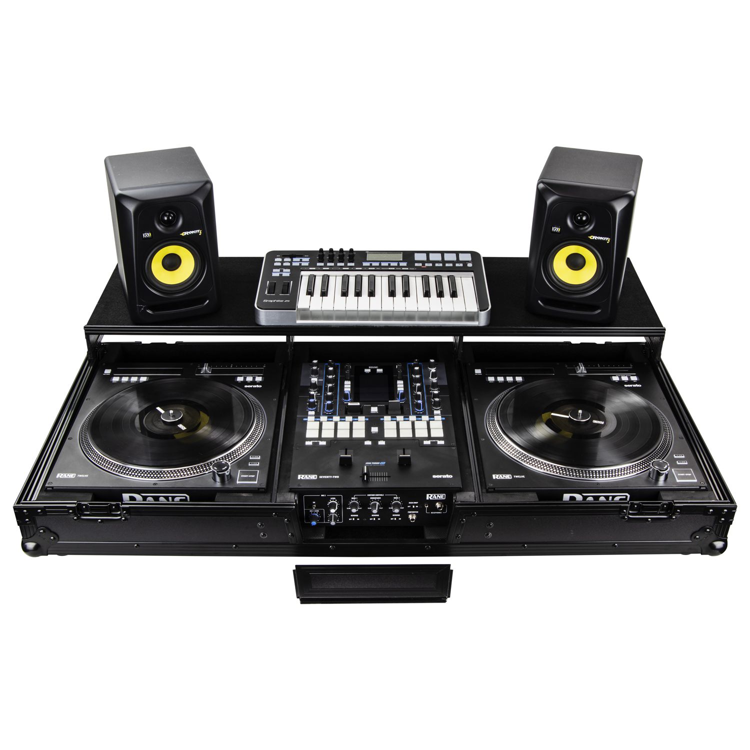 Rane Seventy / Seventy-Two and Rane Twelve Remixer Black Glide Style DJ Coffin Case - Image 16