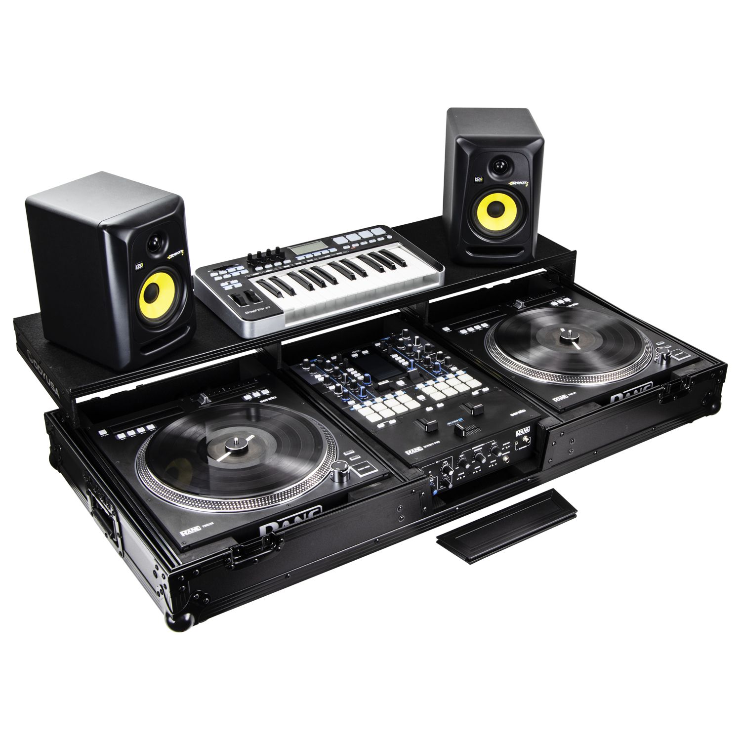 Rane Seventy / Seventy-Two and Rane Twelve Remixer Black Glide Style DJ Coffin Case - Image 17