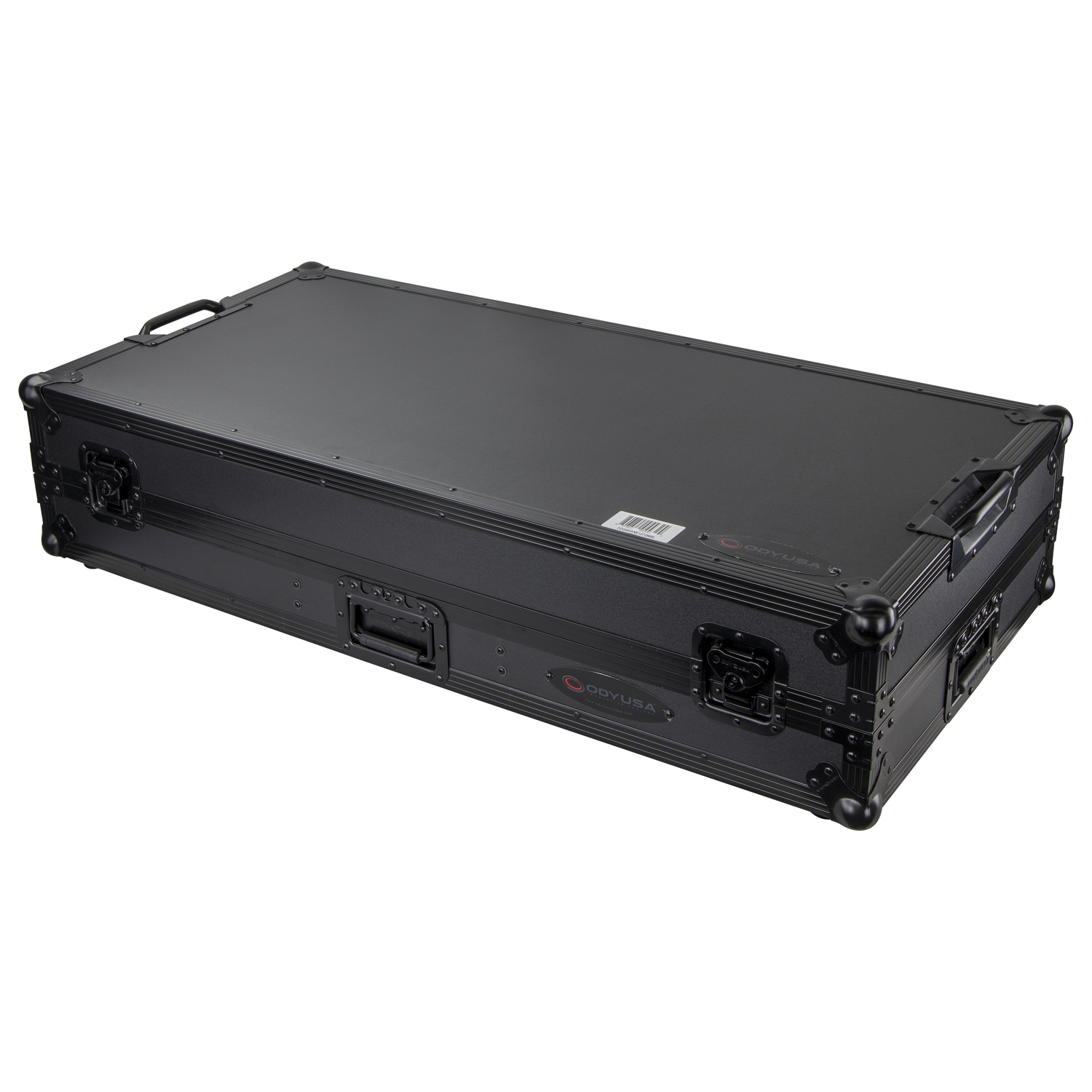 Black Low Profile Rane Twelve and Rane Seventy / Seventy-Two Coffin Flight Case with Glide Platform - Image 9