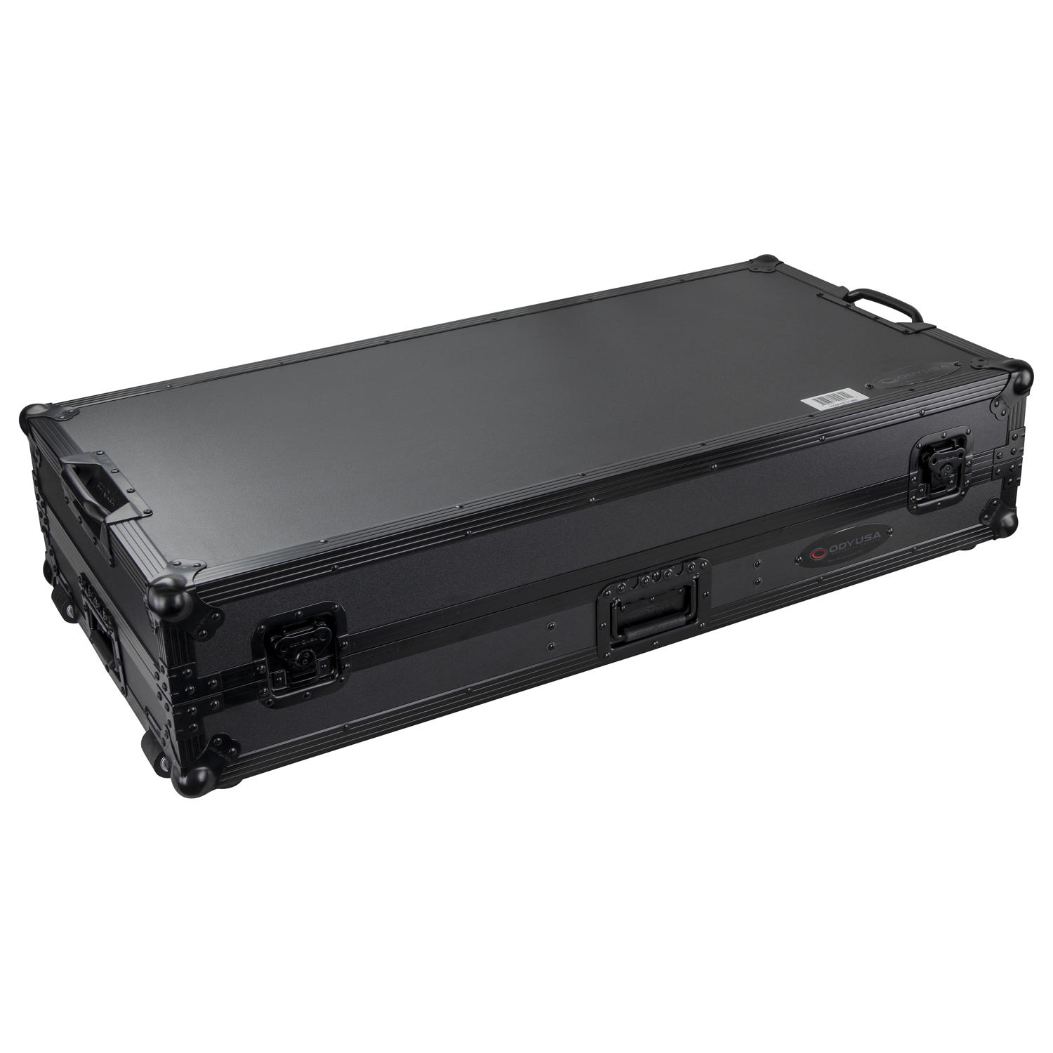 Black Low Profile Rane Twelve and Rane Seventy / Seventy-Two Coffin Flight Case with Glide Platform - Image 11