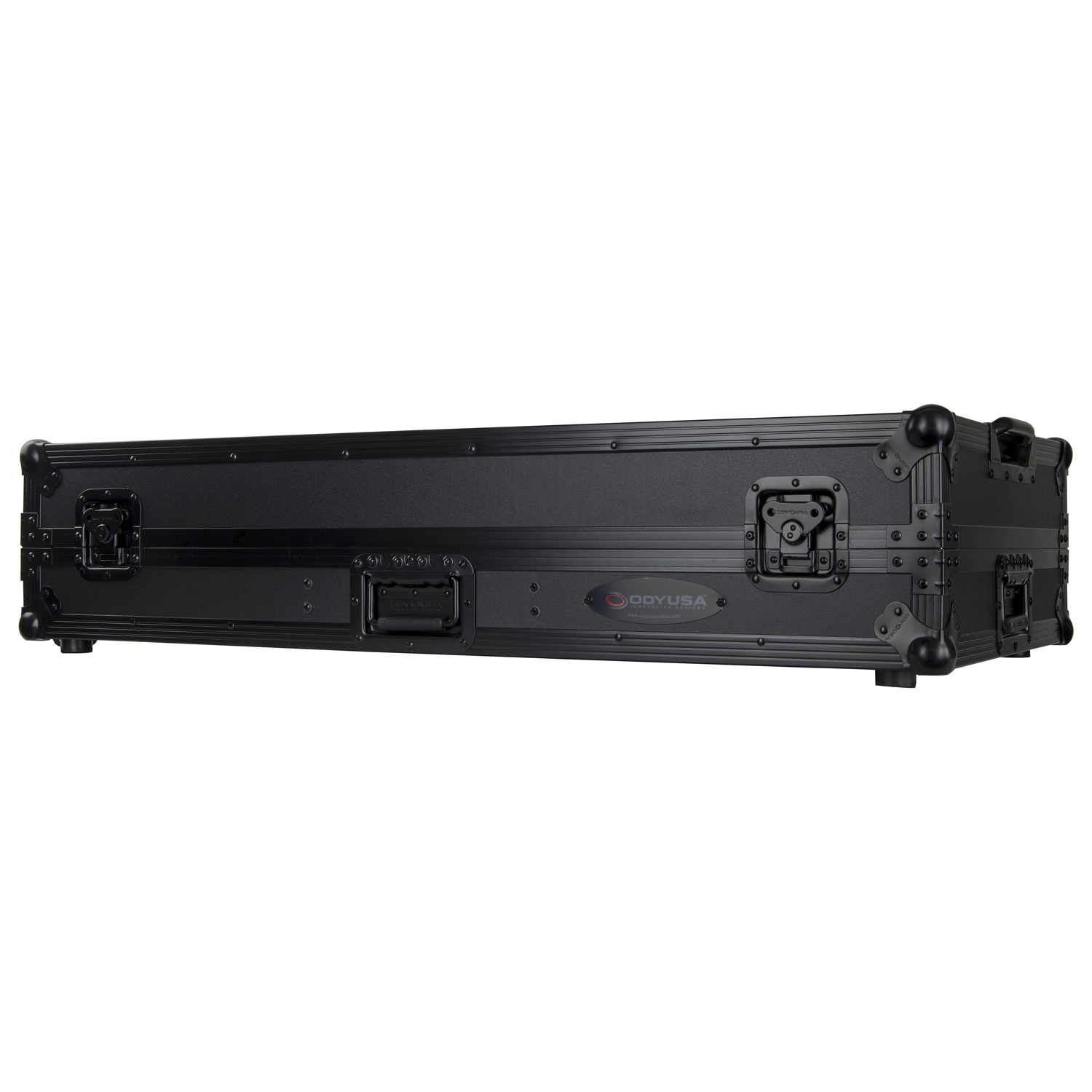 Black Low Profile Rane Twelve and Rane Seventy / Seventy-Two Coffin Flight Case with Glide Platform - Image 13