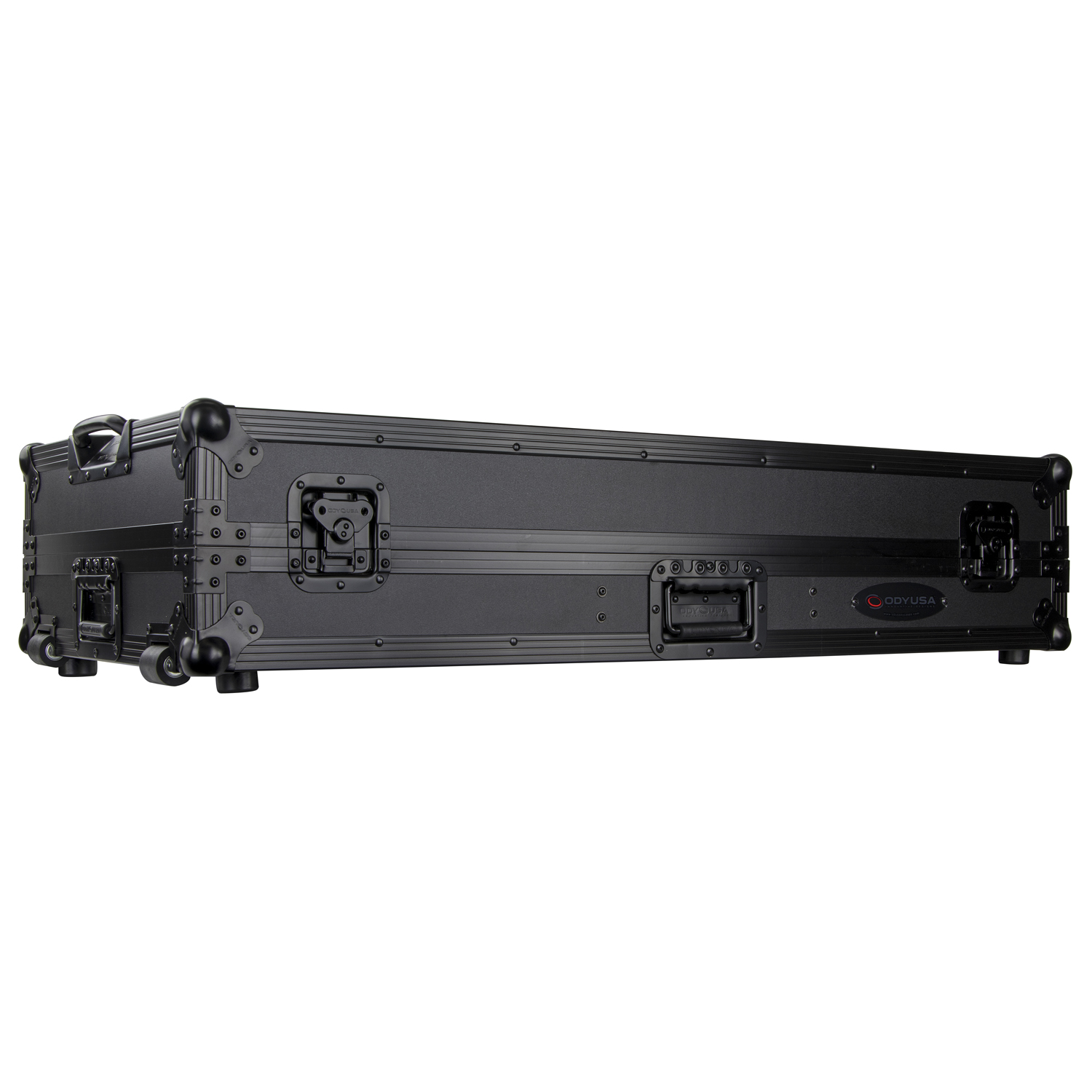 Black Low Profile Rane Twelve and Rane Seventy / Seventy-Two Coffin Flight Case with Glide Platform - Image 14