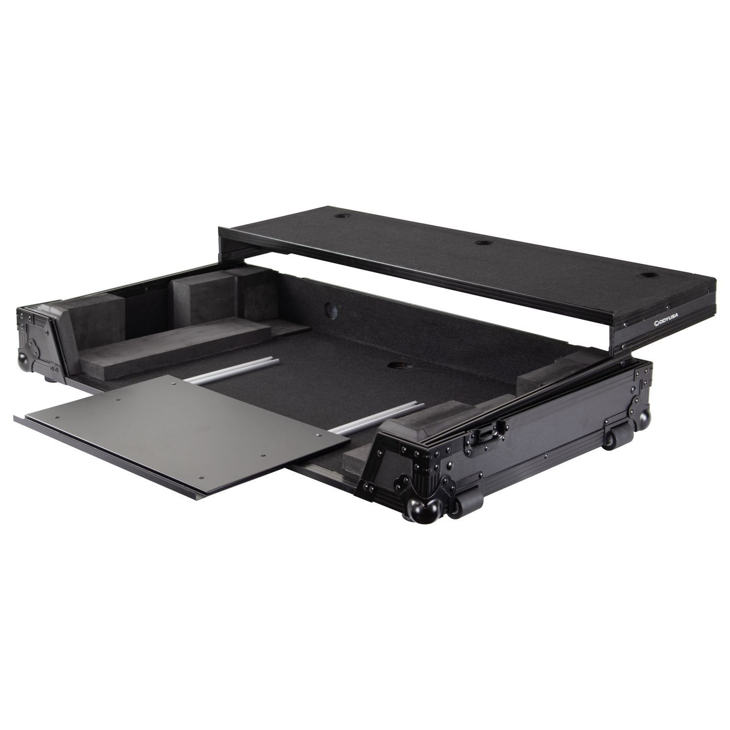 Black Label RANE FOUR Flight Case with Glide Tray and Platform - Image 4