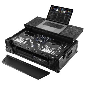 RANE ONE MKII / RANE ONE 1U Flight Case in Black with Patented Glide Platform and Corner Wheels