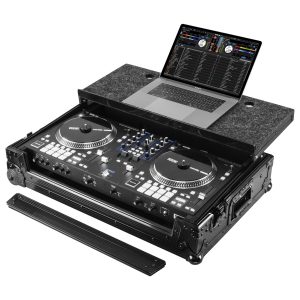 RANE ONE MKII / RANE ONE Flight Case in Black with Patented Glide Platform and Corner Wheels