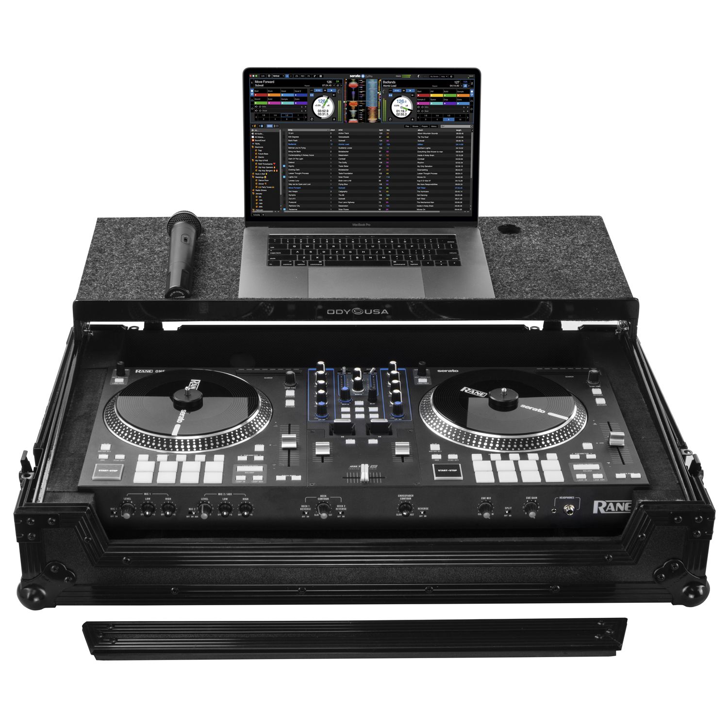 RANE ONE MKII / RANE ONE Flight Case in Black with Patented Glide Platform - Image 2