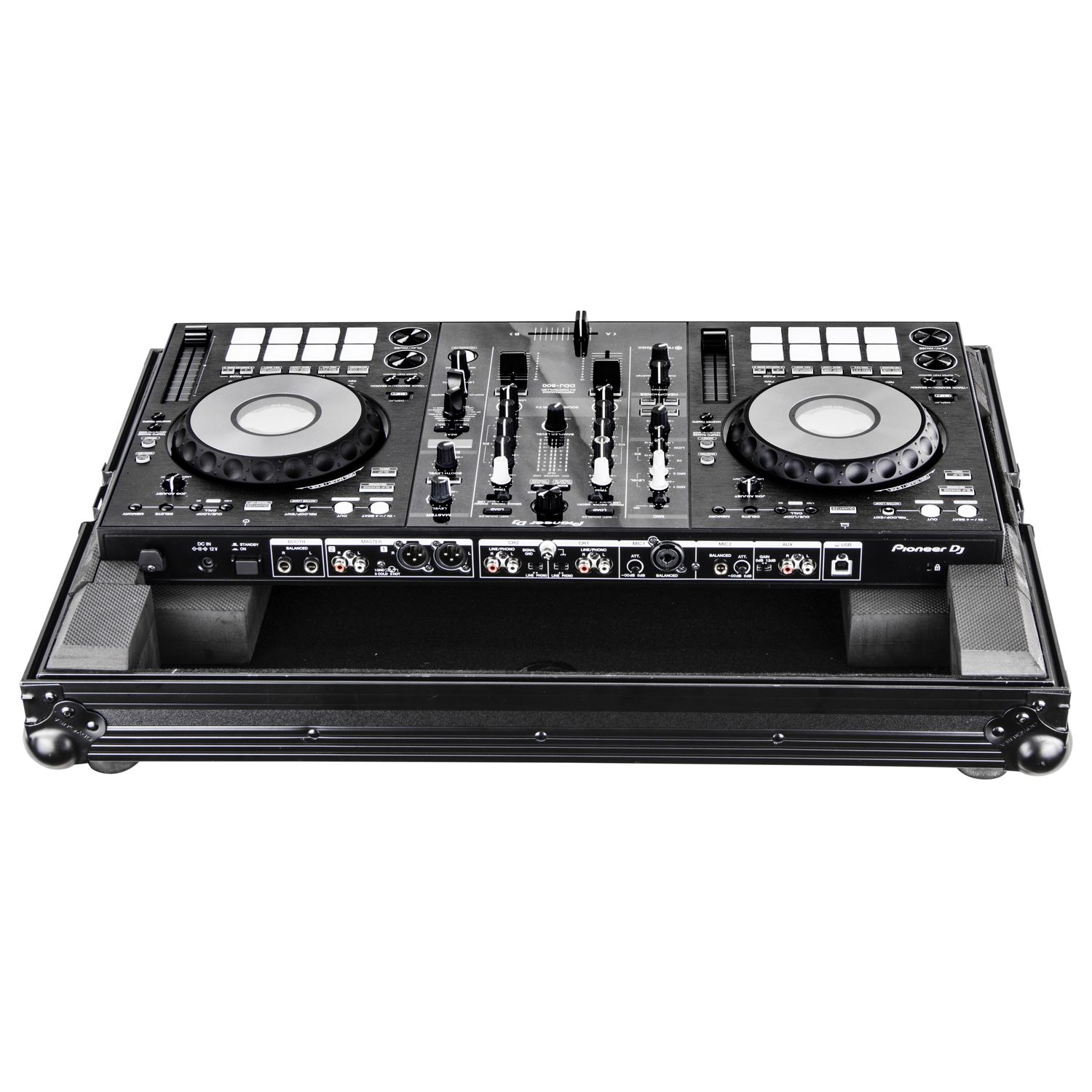 Black Low Profile Pioneer DDJ-800 Flight Case - Image 4