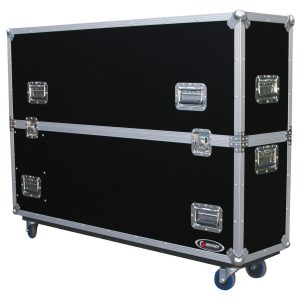 50" Flat Screen Monitor Flight Case with Wheels