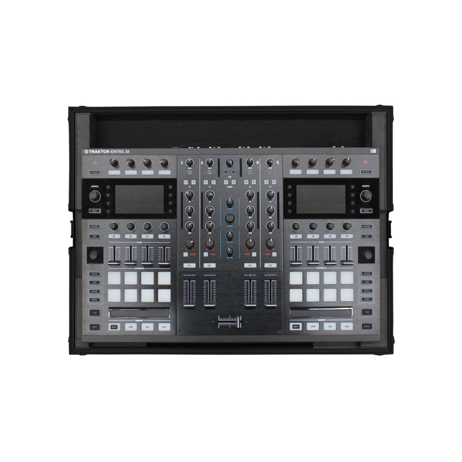 Black Low Profile Native Instruments Traktor Kontrol S8 Flight Case - Image 9
