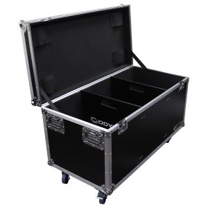 42.25" x 20.25" x 18.25" Bottom Interior Utility Trunk Touring Flight Case with Organizing Dividers