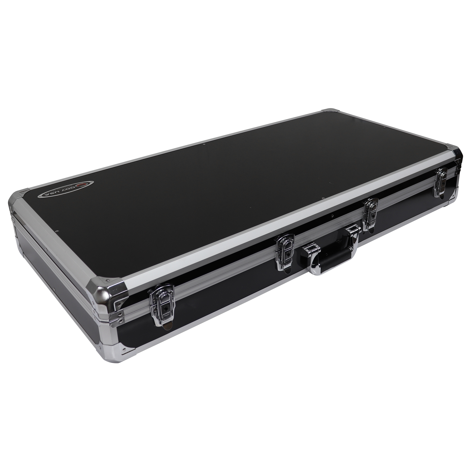 KROM Series Black Compact 10" Format DJ Mixer and Two Numark PT01 Turntables Coffin Case - Image 8