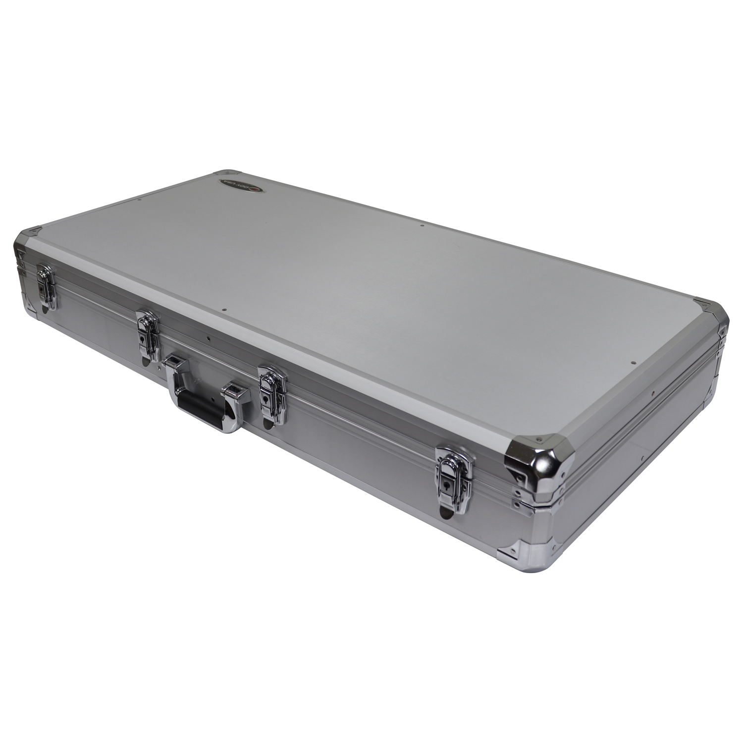 KROM Series Silver Compact 10" Format DJ Mixer and Two Numark PT01 Turntables Coffin Case - Image 2
