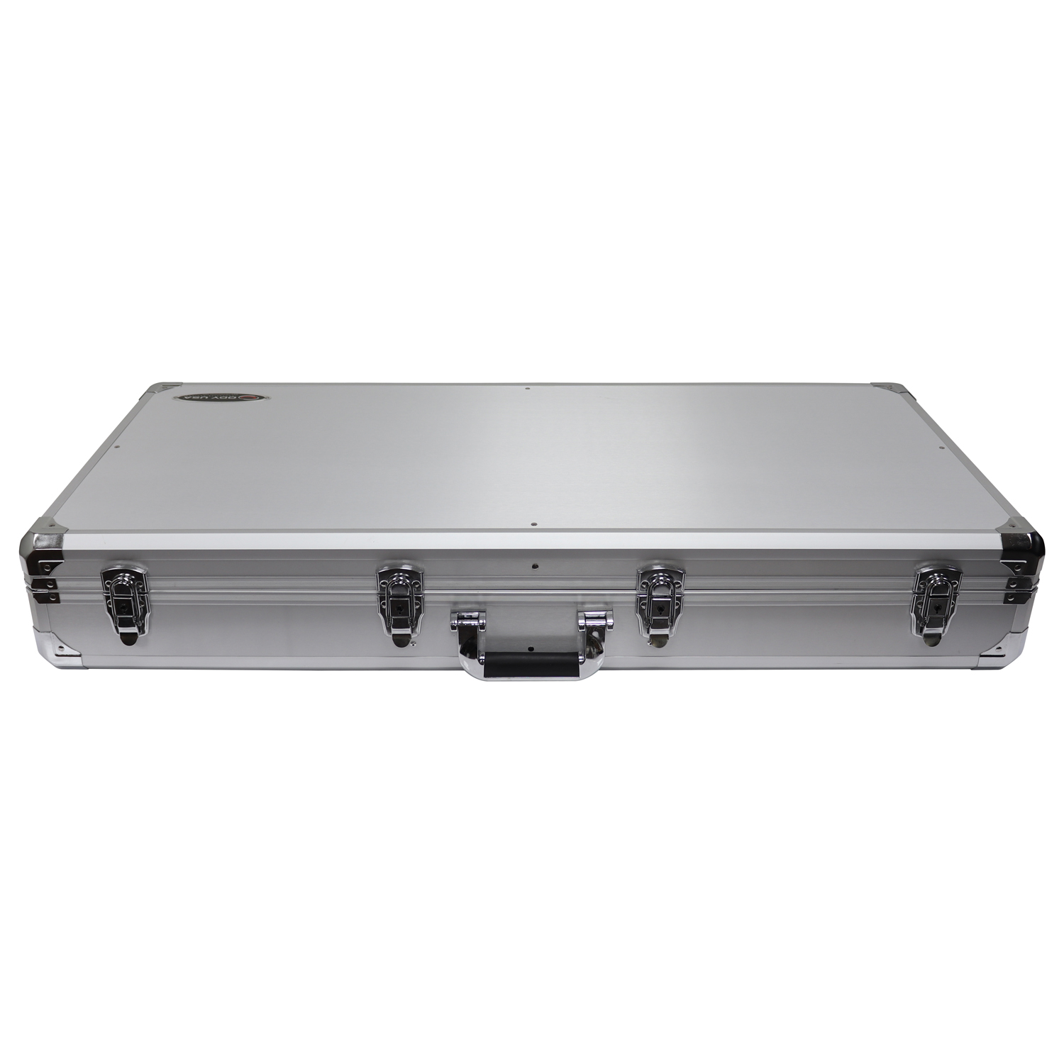 KROM Series Silver Compact 10" Format DJ Mixer and Two Numark PT01 Turntables Coffin Case - Image 3
