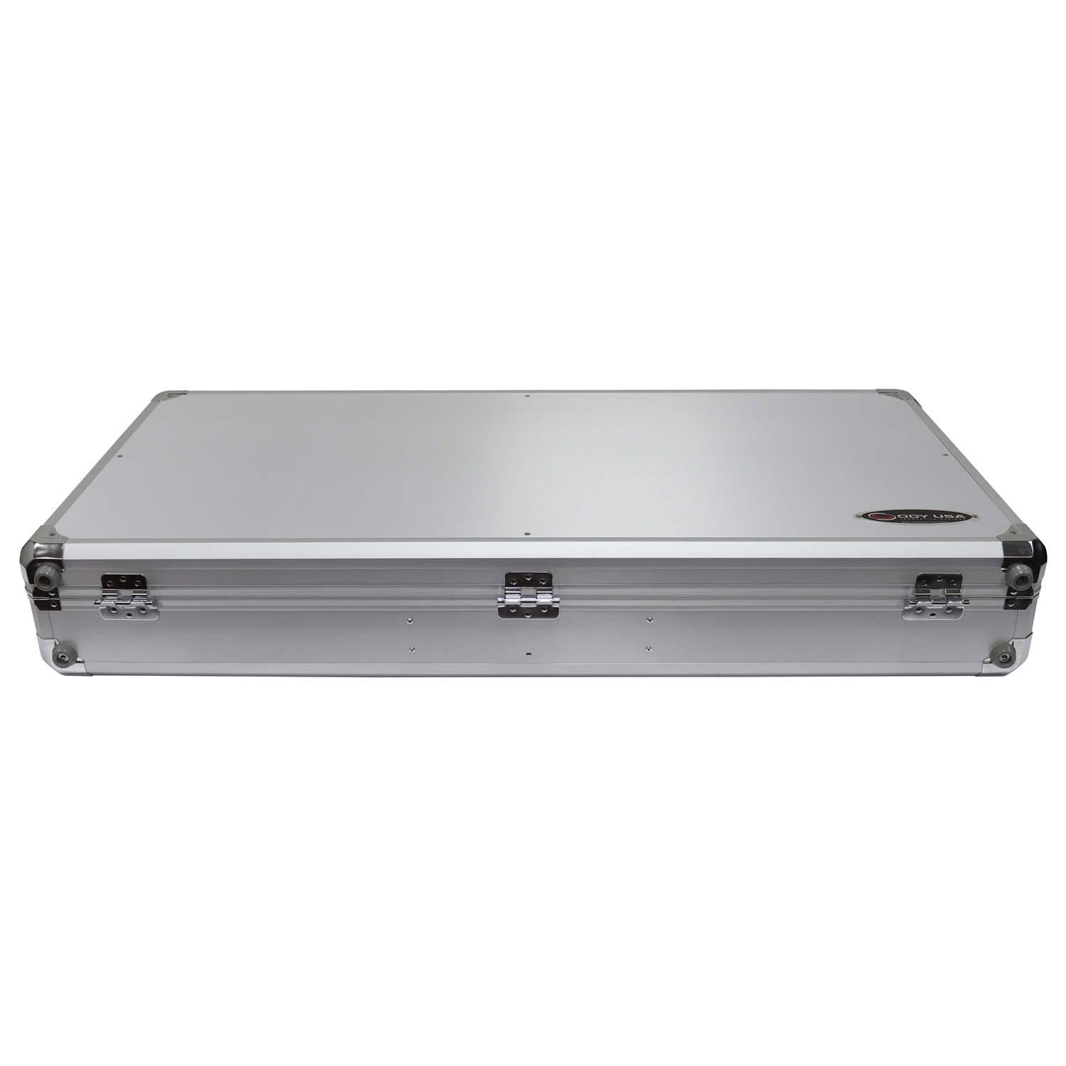 KROM Series Silver Compact 10" Format DJ Mixer and Two Numark PT01 Turntables Coffin Case - Image 5