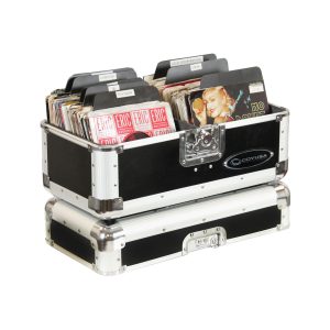 KROM Series Black Record / Utility Case for 120 7" Vinyl Records
