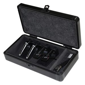 KROM Series Black PRO2 Case for Four Turntable Needle Cartridges