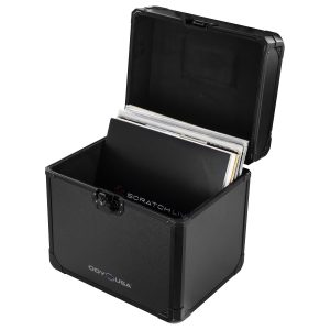 Black KROM Record / Utility Case for 70 12" Vinyl Records & LPs