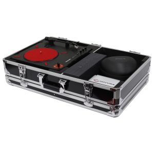 KROM Series Black Numark PT01 Portablist Case with Side Compartment
