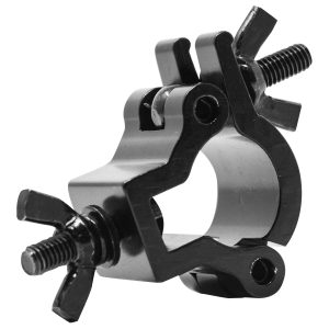 1" Half Coupler, Fits 0.75-1" OD Tube, 132 lb Load, Black