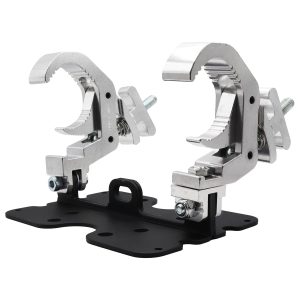 Dual Clamp with Mounting Plate, Fits 2" Tube, 330 lb Load Capacity