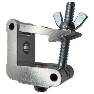 Square Half Coupler, Fits 2" Tube, 1102 lb Load Capacity, Polished Natural