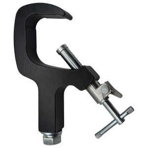 Quick Action G-Clamp, Fits 1.7 - 2" Tube, 330 lb Load Capacity, Anodized Black