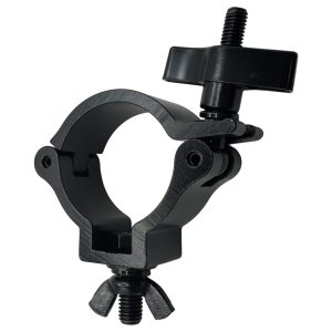 Medium-Duty Coupler with Large Wing Nut, Fits 1.9-2" OD Tube, 165 lb Load, Black