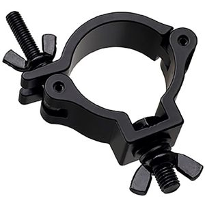 Medium-Duty Coupler with Standard Wing Nut, Fits 1.9-2" OD Tube, 165 lb Load, Black