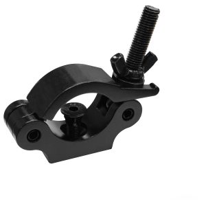 Pro Half Coupler with Square Neck Countersunk Bolt, Fits 2" Tube, 660 lb Load, Black