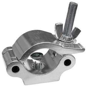 Pro Half Coupler with Square Neck Countersunk Bolt, Fits 2" Tube, 1100 lb Load, Polished Natural
