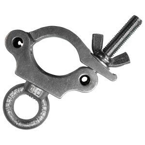 Pro Half Coupler with Eye Bolt, Fits 2" Tube, 660 lb Load, Polished Natural