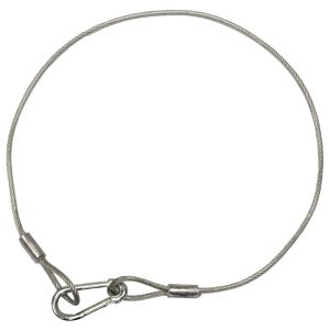 30" Long 4 mm Thick Safety Cable