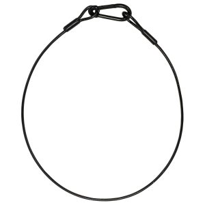 40" Long 5 mm Thick Black Safety Cable