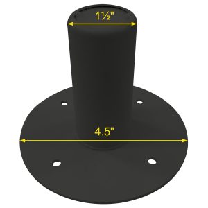 Black Tripod Stand Mounting Adapter for Speakers