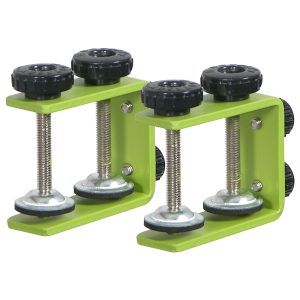 Designer DJ™ Series Lime Green L-Stand Table/Case Clamps (Pair)