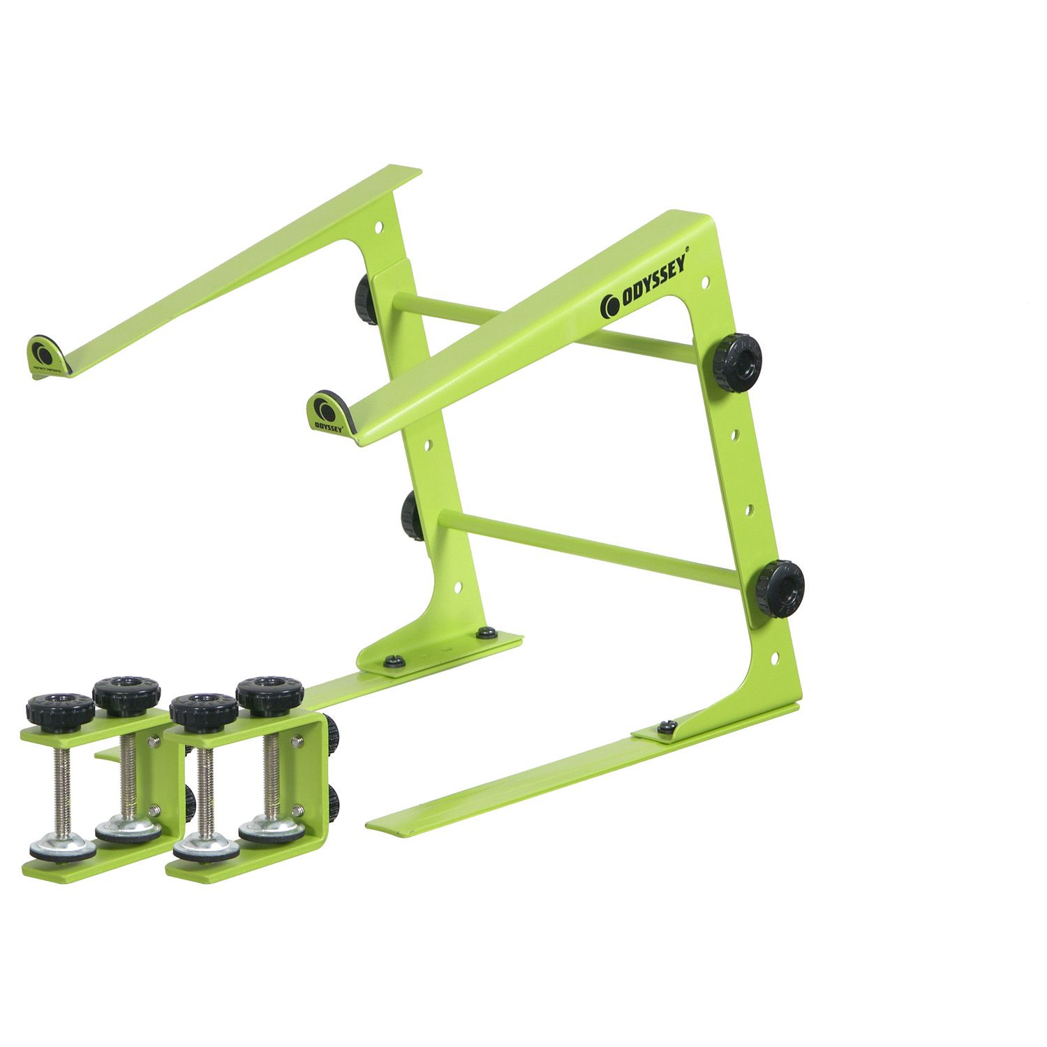 DESIGNER DJ™ SERIES LIME L STAND WITH TABLE/CASE CLAMPS