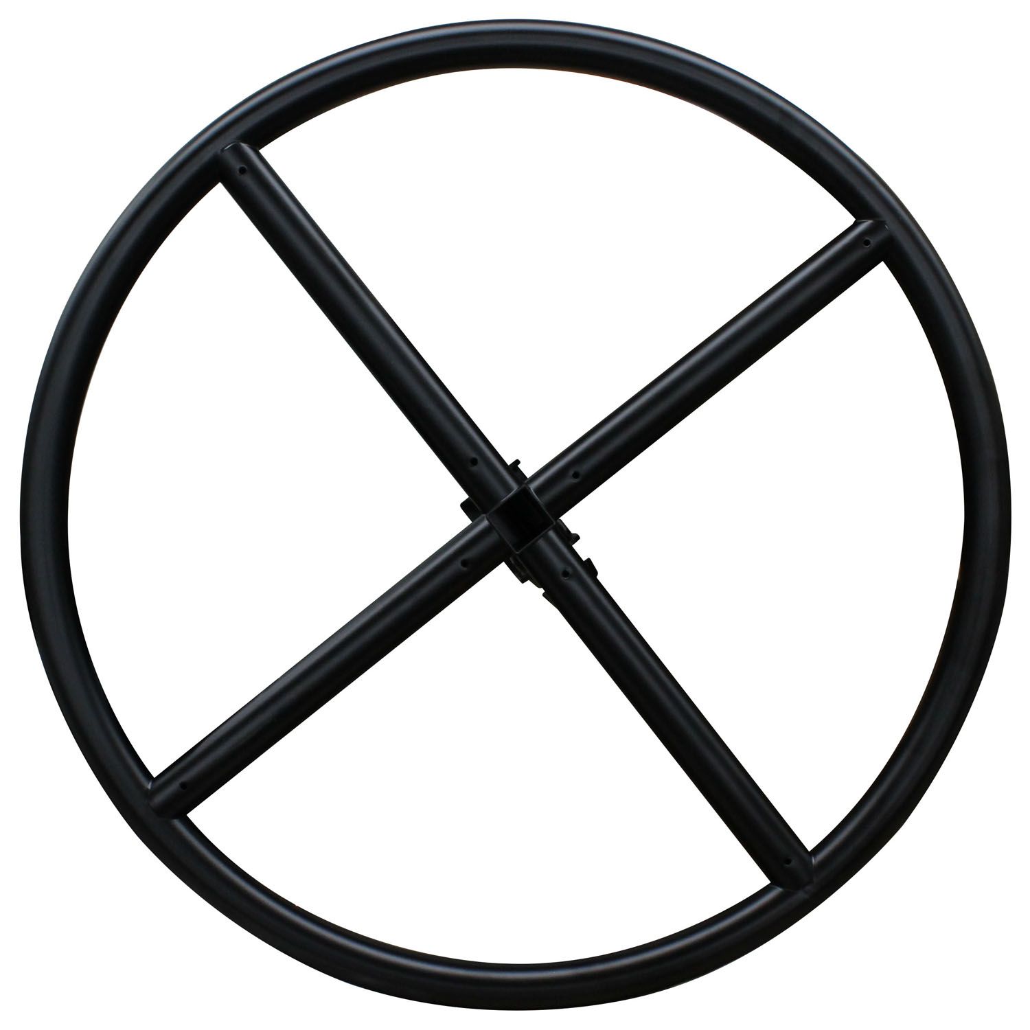 Black 10' Wide Halo Ring Mobile Lighting System with Height Adjstable Crank and Carrying Bags - Image 8