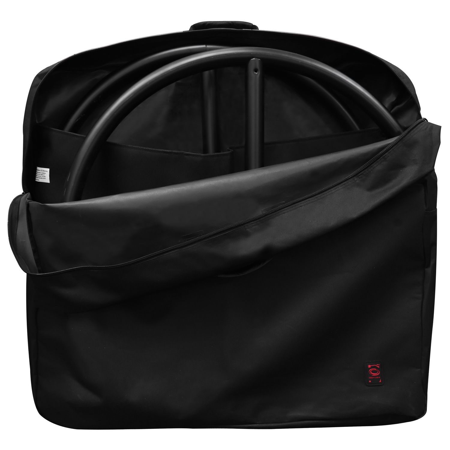 Black 10' Wide Halo Ring Mobile Lighting System with Height Adjstable Crank and Carrying Bags - Image 10