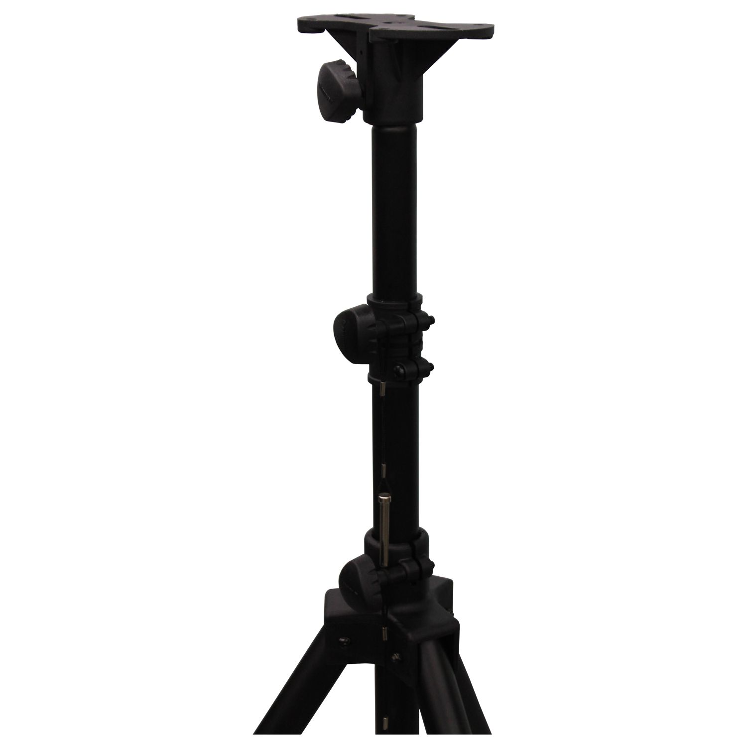 6' Tall Black Single Adjustable Leg Tripod Stand - Image 2